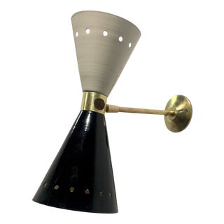 Diablo Model Brass Sconce, 1950s For Sale