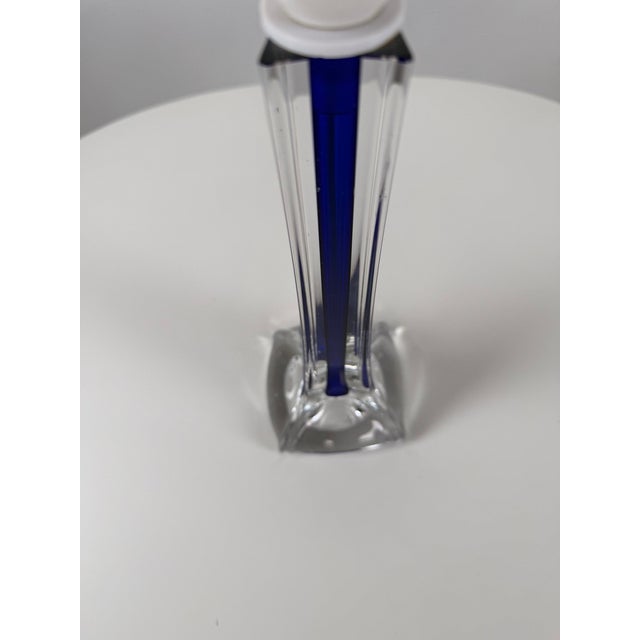 Paul Kedelv Art Glass Table Lamp by Paul Kedelv for Flygsfors Glasbruk, Sweden, 1950s For Sale - Image 4 of 8