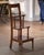Wood 19th Century French Carved Walnut and Red Leather Three-Step Library Ladder For Sale - Image 7 of 9