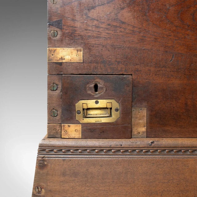 1890 Burmese Teak Dowry Chest For Sale - Image 10 of 13