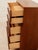 Art Deco Five Drawer Mid Century Highboy Sleek For Sale - Image 3 of 12