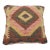 Arteverk Handwoven Afghan Kilim Pillow — Gold & Pink Diamond Medallion For Sale