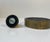 Metal Mid-Century Natural Stone and Brass Pen Holder with Ashtray by Saulo Norway, 1960s, Set of 2 For Sale - Image 7 of 10
