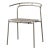 Taupe minimalist dining chair dimensions: d 53.9 x w 62.5 x h 74.6 cm materials: steel w. Matte powder coating & aluminum...