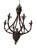 Vintage Bespoke “The Philippe” a Palm Beach Regency Parcel Hand Gilt Tole Faux Bamboo Six Arm Chandelier by Turtle and Crane - Newly Painted For Sale - Image 12 of 12