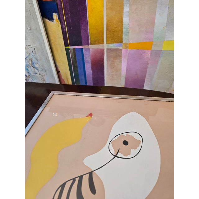 1960s 1960s Vintage Mid Century Modern Plate-Signed Reproduction Print After Miro For Sale - Image 5 of 9