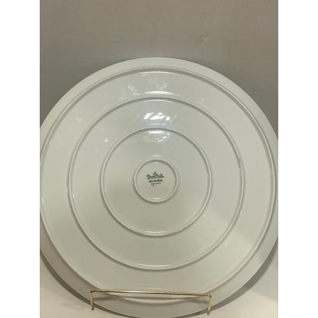 Rosenthal Late 20th Century Rosenthal Studio-Linie Modernist Porcelain Chop Plate With Black & Gold Trim – Germany #198 For Sale - Image 4 of 4