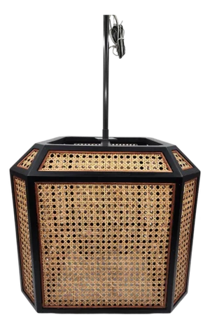 Hudson Valley 20" Georgia Rattan Pendant Lights in Old Bronze Finish – New in Box