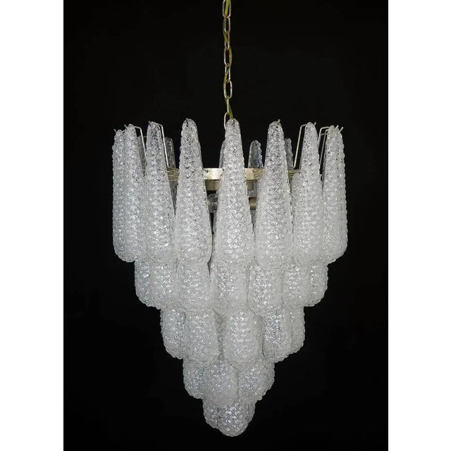 Glass Italian Murano Glass Petal Chandelier For Sale - Image 7 of 11