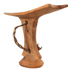 Antique Hand Carved African Wood Headrest