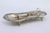 Silver Morrões Tray and Scissors with Chiseled Floral Reliefs and Engraved Center, Set of 2 For Sale - Image 4 of 7