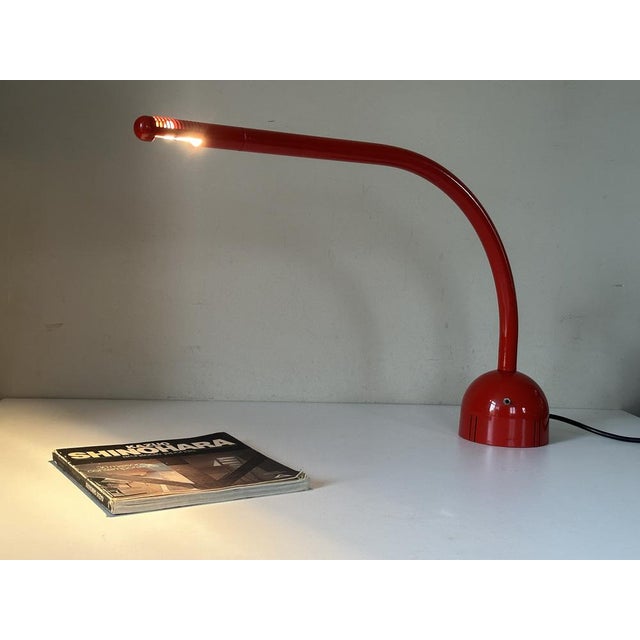 Red Lamp by Mario Arnaboldi for Programmaluce, 1980s For Sale - Image 8 of 18