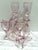 Vintage set of ten petal pink large stemware goblets with textured design. Some are a tiny bit more slender than the...