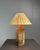 1970s Mid-Century Boho Cork Table Lamp with Raffia Shade in the style of Ingo Maurer, 1970s For Sale - Image 5 of 18