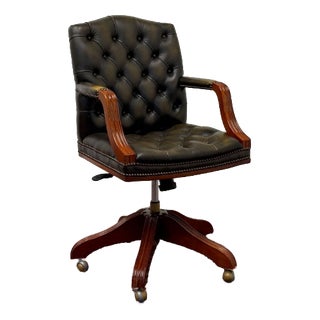English Office Chair from Wade Chesterfield For Sale