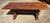 Brown Vintage Solid Plank Trestle Oak Farm Dining Table For Sale - Image 8 of 12
