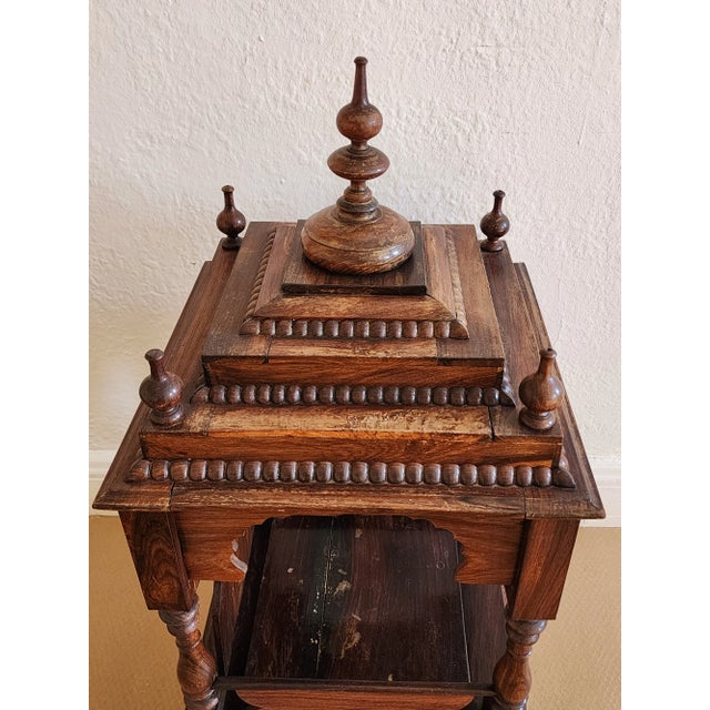 Antique 19th Century Large Hindu Pooja Mandir Rosewood Temple For Sale In New York - Image 6 of 12