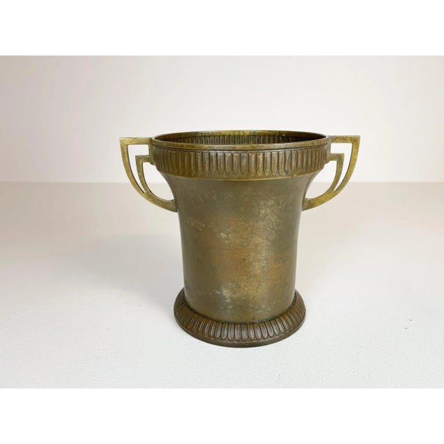 Art Deco Champagne Cooler in Copper and Brass, Sweden, 1930s For Sale - Image 3 of 14