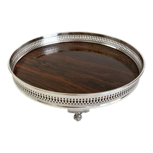 1970s Sheffield Silver & Formica Bar Tray