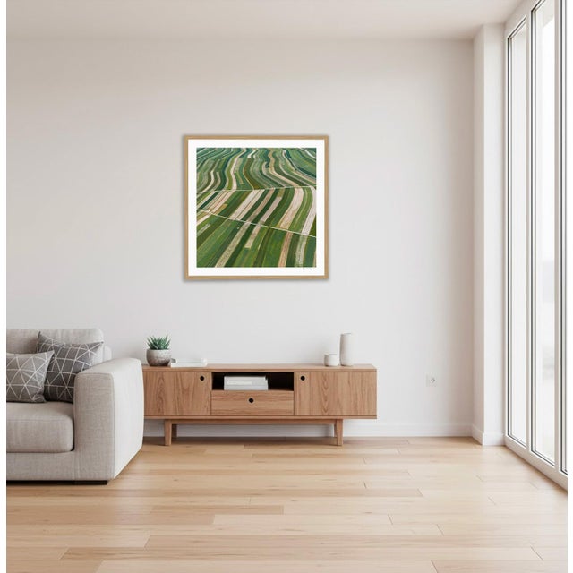 Not Yet Made - Made To Order "Stripes_of_Suloszowa_007" Contemporary Aerial View Limited Edition Photograph by Bernhard Lang For Sale - Image 5 of 9