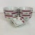 Mid-Century Chinese Ceramic Rice Bowls and Sauce Cups in Cerise - Set of 10. For Sale - Image 10 of 10