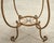 Rene Drouet Style Gilded Iron Granite Top Center Table For Sale - Image 9 of 15
