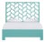 Silas Platform Bed Queen - Turquoise For Sale