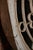 Vintage European Wooden Round Tinted Glass Rose Window With Iron Scrolled Inserts For Sale - Image 9 of 18