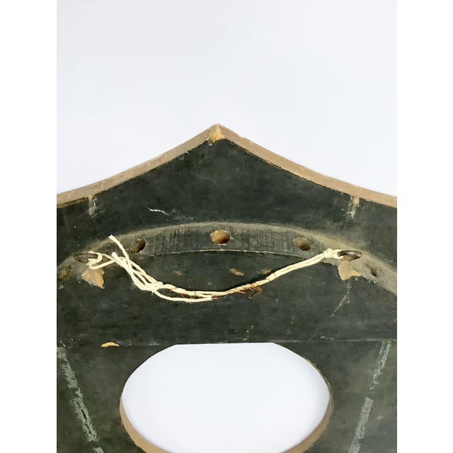 Antique Painted Patriotic Picture Frame/Flag Holder Shield For Sale - Image 6 of 6