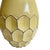 2010s Textured Honeycomb Vase – Distressed Yellow Crackle Glaze Pottery - 11.5" Tall West Elm For Sale - Image 5 of 8