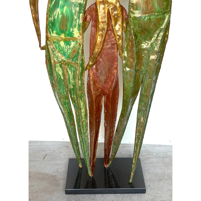 Monumental “The Guy Fawkes Family” Patinated Bronze Sculpture by A. Souer For Sale - Image 9 of 18