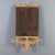 Brown Walnut Mirror with Gilded Carvings, Italy, 19th Century For Sale - Image 8 of 9
