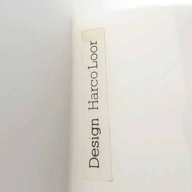 Plastic Vintage White Heksenhoed Sconces by Harco Loor, Set of 2 For Sale - Image 7 of 8