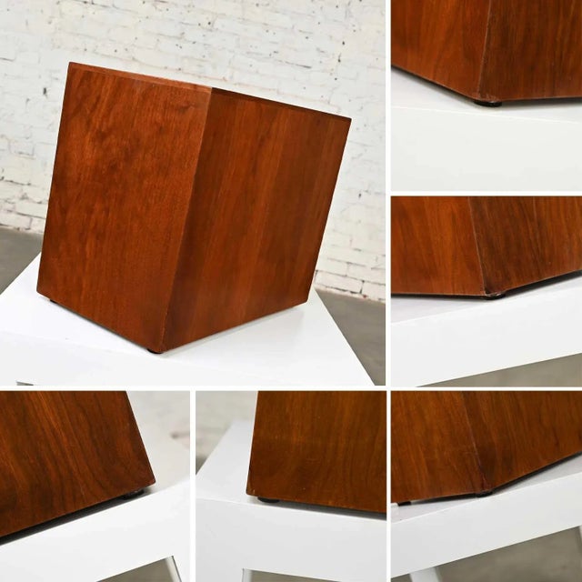 Mid-20th Century Mid Century Modern Scandinavian Modern Walnut Magazine or File Box For Sale - Image 9 of 12