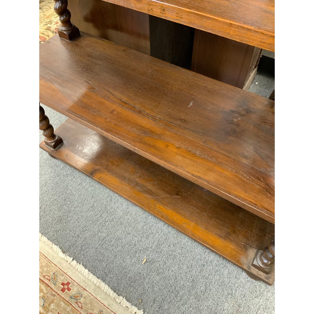 Mid 20th Century Wooden Spiral Shelf For Sale - Image 10 of 11