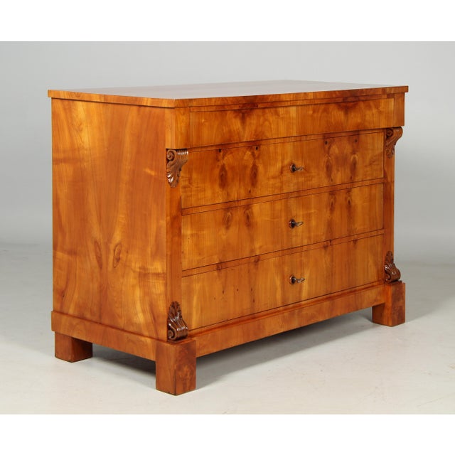 Large Biedermeier Chest of Drawers, 1845 For Sale - Image 9 of 16