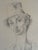 Carlo Canevari Signed Original "Sad Clown" Graphite Drawing With Rose Mark For Sale - Image 4 of 8