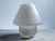 White Swirl Murano Glass Mushroom Table Lamp from Manifattura Di Murano, 1970s For Sale - Image 8 of 10