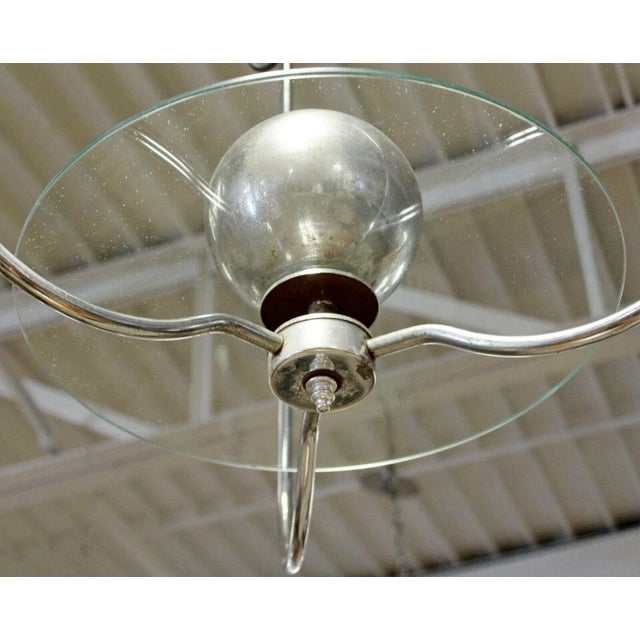 Mid Century Modern String Wire Art Swag Chrome Chandelier Light Fixture 1960s For Sale In Detroit - Image 6 of 10