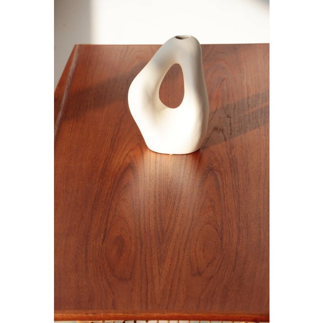 Vintage Danish Coffee Table in Teak and Rattan, 1960s For Sale - Image 14 of 18