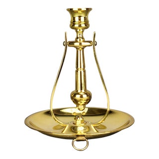 Mid 20th Century Baldwin Brass Ship Gimbal Candle Holder Nautical Candlestick Wall Sconce For Sale
