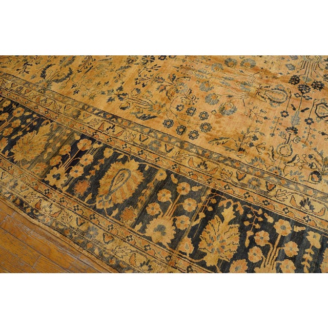 1920s Antique Sarouk Mohajeran Large Oversized Big Rug Wool Coral For Sale In New York - Image 6 of 15