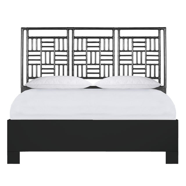 Finn Platform Bed King - Black For Sale - Image 12 of 12