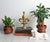 Hollywood Regency Vintage Brass Fleur-De-Lis Candlestick Holder For Sale - Image 3 of 8