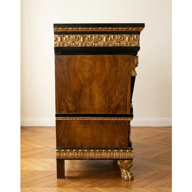 Art Deco Walnut Burl Chest of Drawers from a Venetian Palace, 1930s For Sale - Image 6 of 11