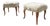 Stools in Walnut and Sheep's Wool, 1970, Set of 2 For Sale
