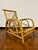Mid-Century Modern Mid-Century Modern European Franco Albini Style Low Profile Rattan Curved Lounge Chair For Sale - Image 3 of 12