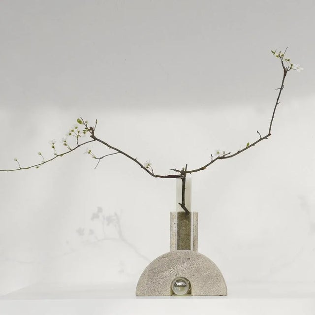 Grey-Smoked Vase by Coki Barbieri For Sale - Image 6 of 7