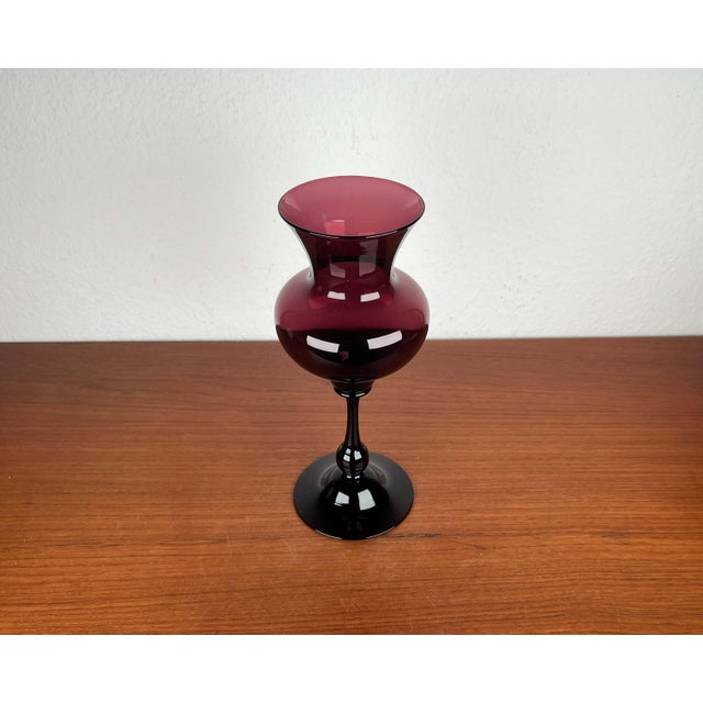 Mid-Century Modern Glass Vase by Hugo Gehlin for Gullaskruf Glasbruk, Sweden, 1950s For Sale - Image 10 of 13