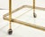 French Two-Tiered Rolling Drinks Cart of Brass and Glass For Sale In Austin - Image 6 of 8